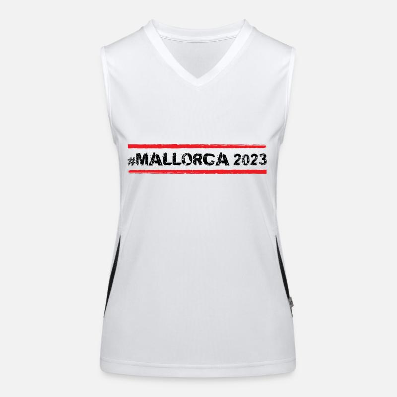 Mallorca 2023 Funktionelles Kontrast-Tank Top für Frauen