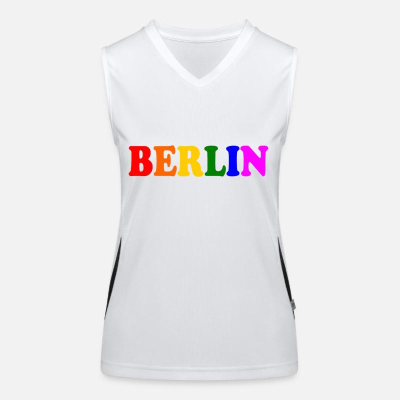 Berlin Funktionelles Kontrast-Tank Top für Frauen