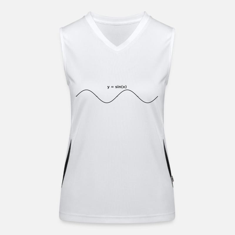sinus graph design Funktionelles Kontrast-Tank Top für Frauen