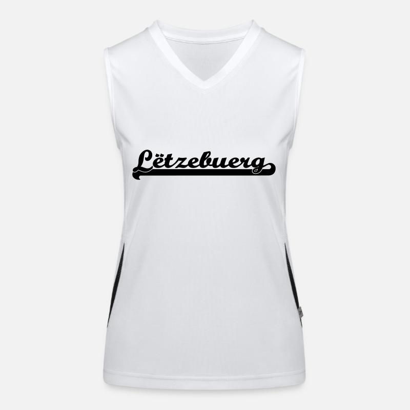 letzebuerg font Women's Functional Contrast Tank Top