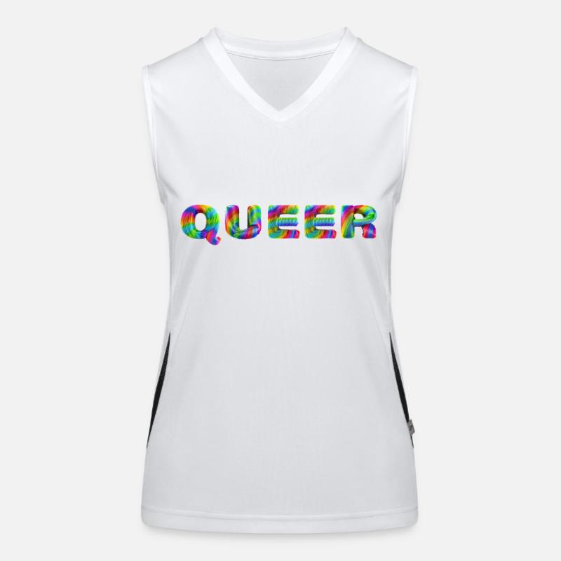 Queer Débardeur respirant contrasté Femme