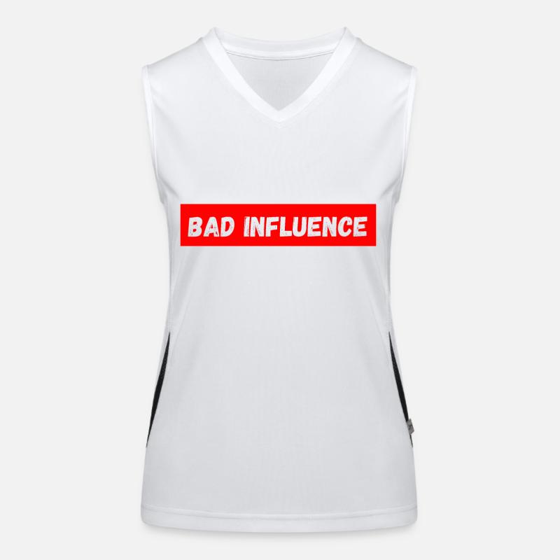 Schlechter Einfluss Funktionelles Kontrast-Tank Top für Frauen