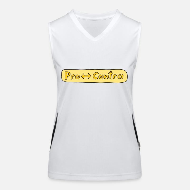pro und contra Funktionelles Kontrast-Tank Top für Frauen