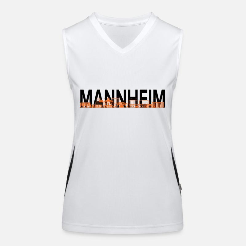 Mannheim Monnem Mannheimat Funktionelles Kontrast-Tank Top für Frauen