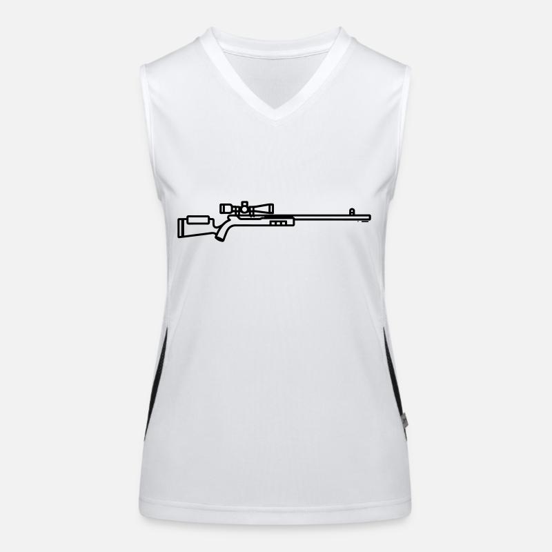 Scharfschützen-Schrotflinte Funktionelles Kontrast-Tank Top für Frauen