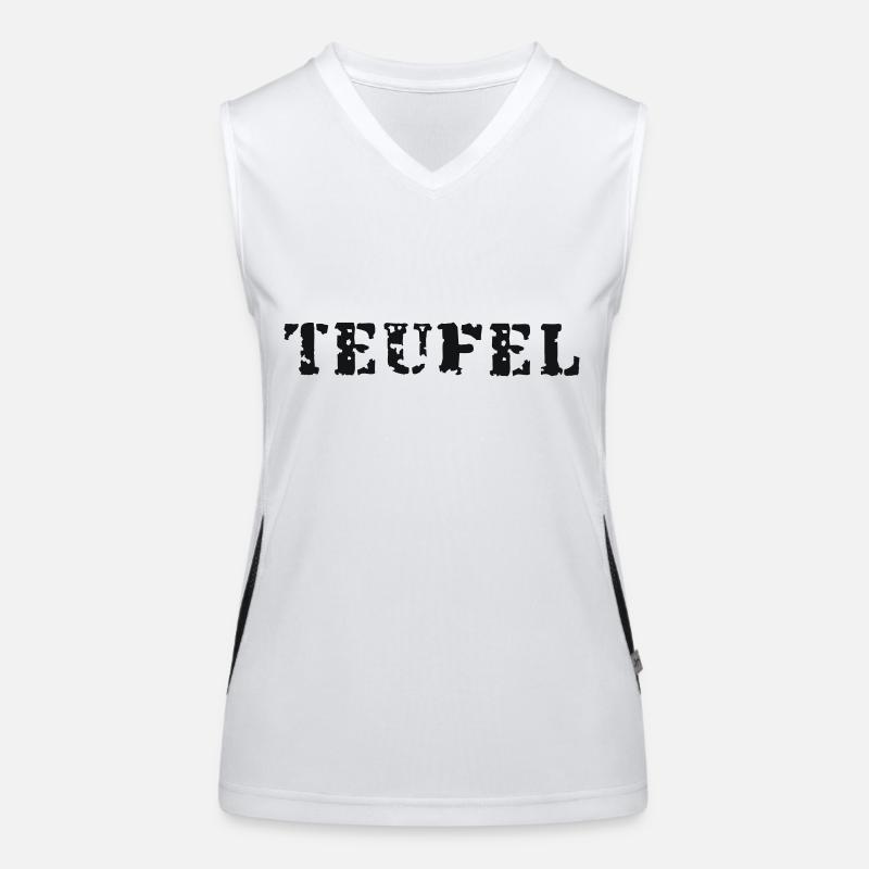 Teufel Funktionelles Kontrast-Tank Top für Frauen