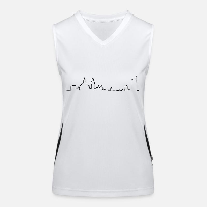 Leipzig Funktionelles Kontrast-Tank Top für Frauen