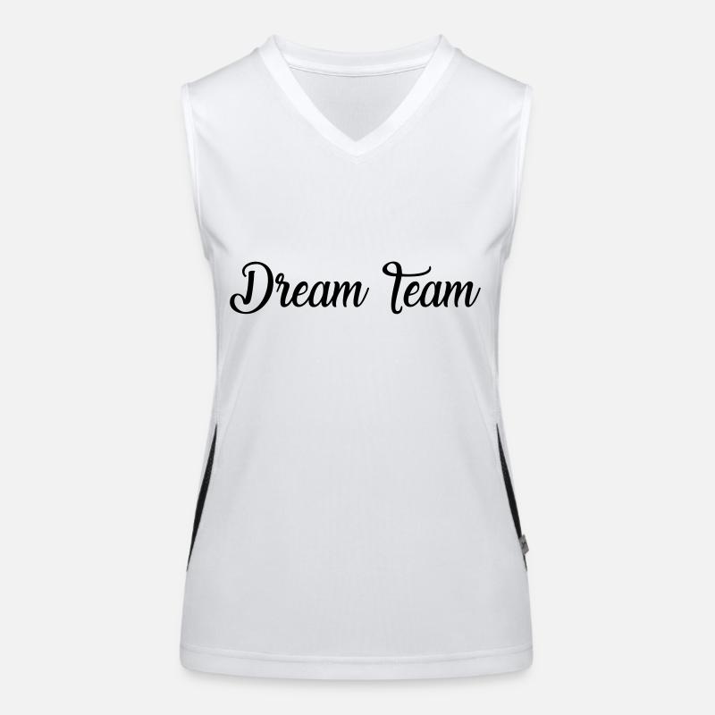 DREAM TEAM Débardeur respirant contrasté Femme