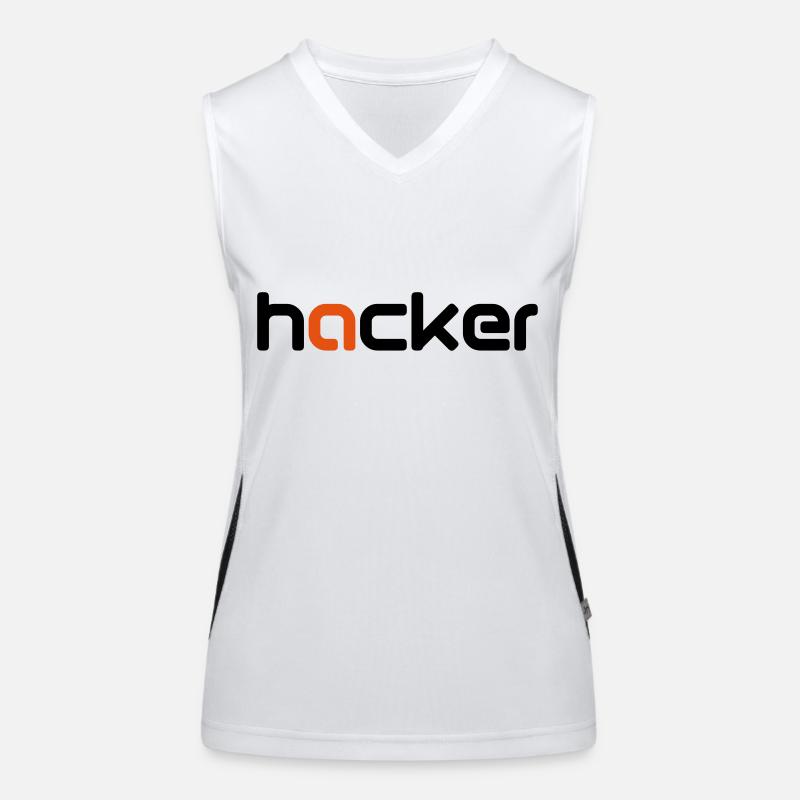 hacker Funktionelles Kontrast-Tank Top für Frauen