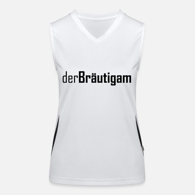 der bräutigam Funktionelles Kontrast-Tank Top für Frauen