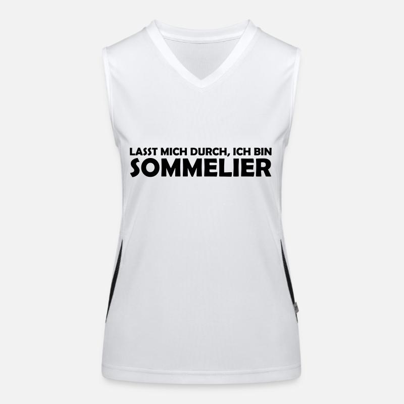 lasst mich durch, ich bin sommelier Funktionelles Kontrast-Tank Top für Frauen