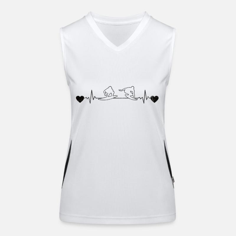 Surfer surf surf surfboard surf instructor Women's Functional Contrast Tank Top