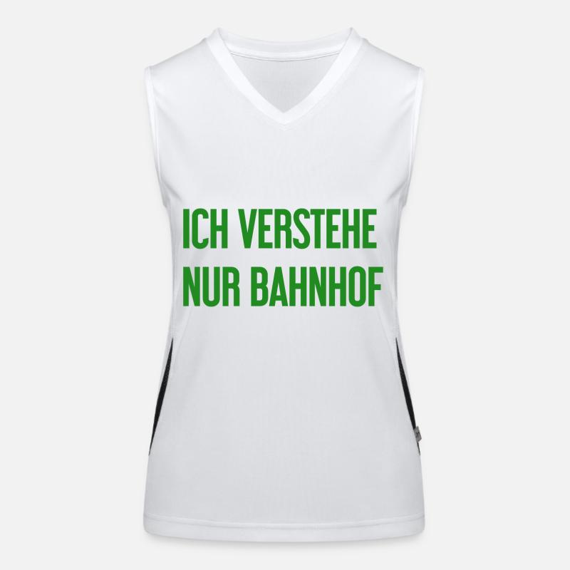 I only understand train station Women's Functional Contrast Tank Top