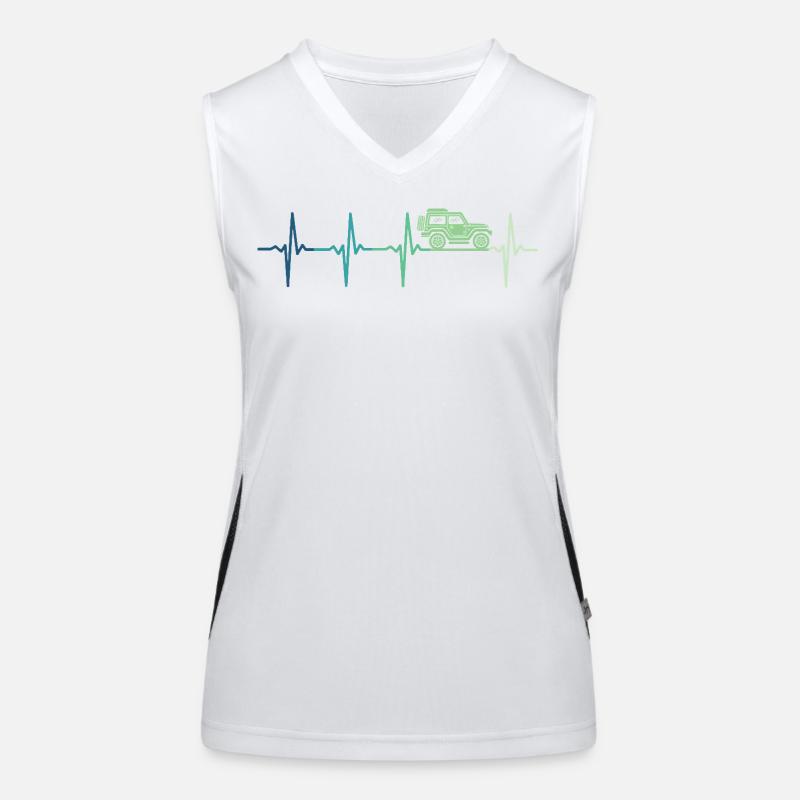 Offroad-4x4 Offroad-Geländefahrzeug Funktionelles Kontrast-Tank Top für Frauen