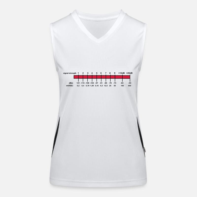 S-Meter Funktionelles Kontrast-Tank Top für Frauen