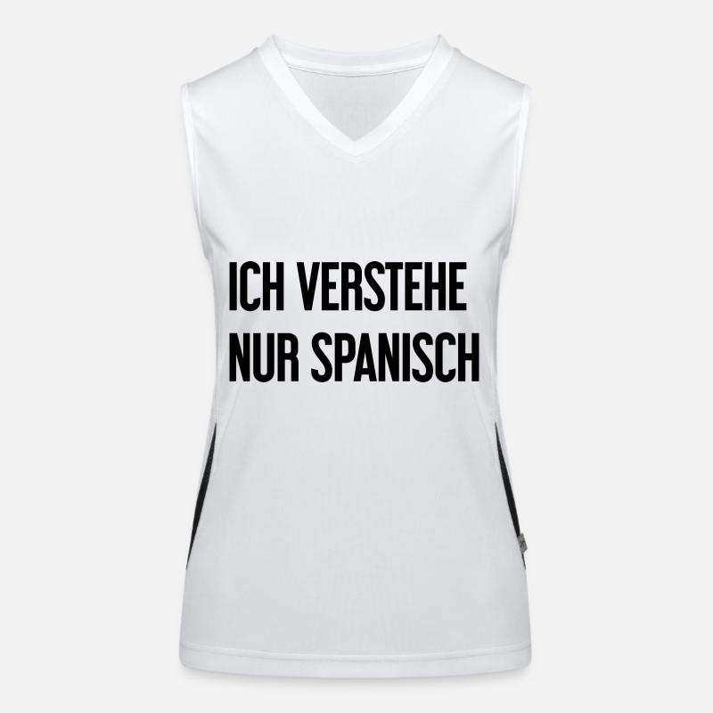 Ich verstehe nur Spanisch Funktionelles Kontrast-Tank Top für Frauen