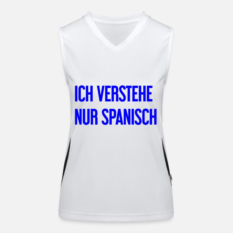 I only understand Spanish Women's Functional Contrast Tank Top