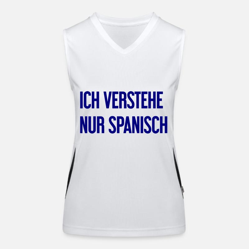 Ich verstehe nur Spanisch Funktionelles Kontrast-Tank Top für Frauen