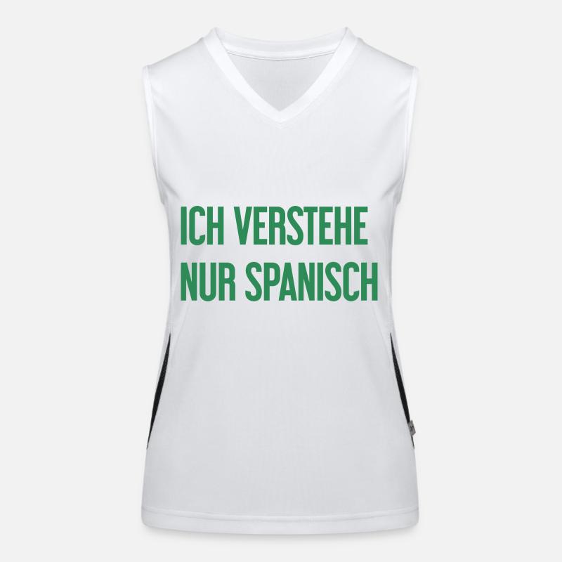Ich verstehe nur Spanisch Funktionelles Kontrast-Tank Top für Frauen