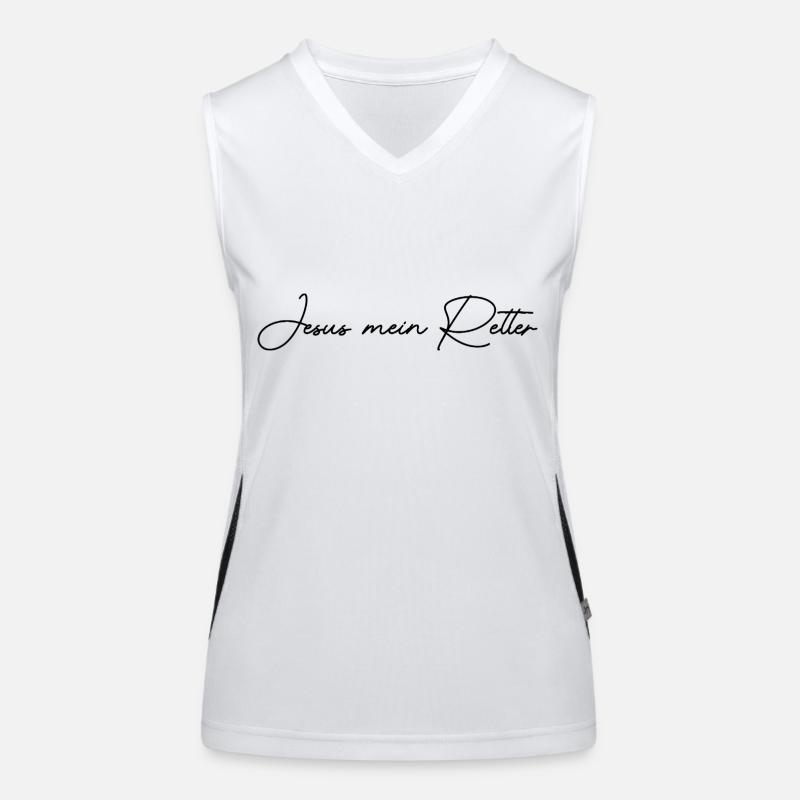 Jesus my Savior Women's Functional Contrast Tank Top
