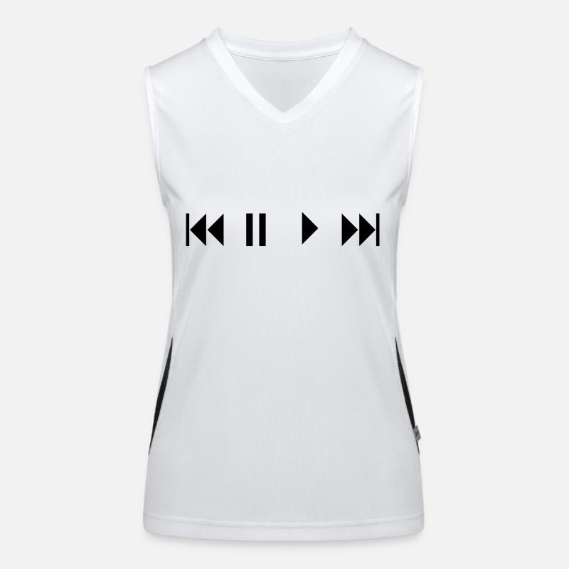 Radio Funktionelles Kontrast-Tank Top für Frauen