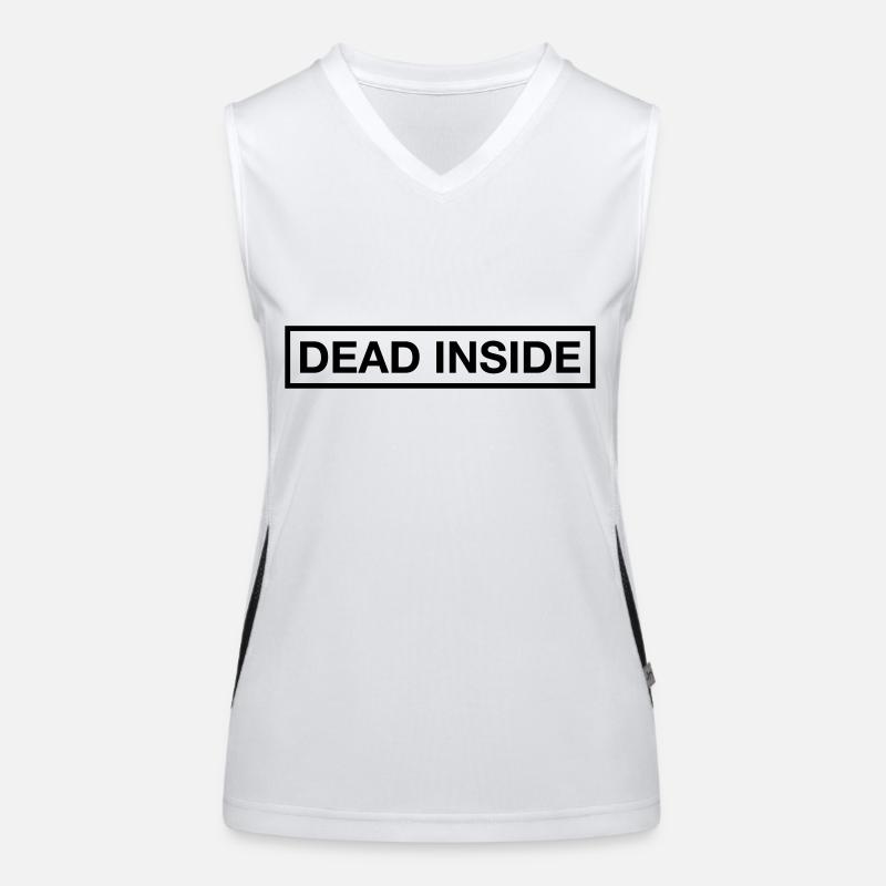 DEAD INSIDE Funktionelles Kontrast-Tank Top für Frauen