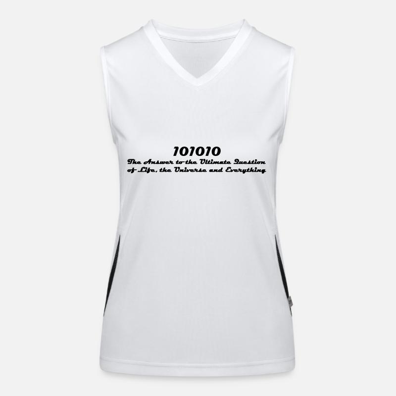 101010 Funktionelles Kontrast-Tank Top für Frauen