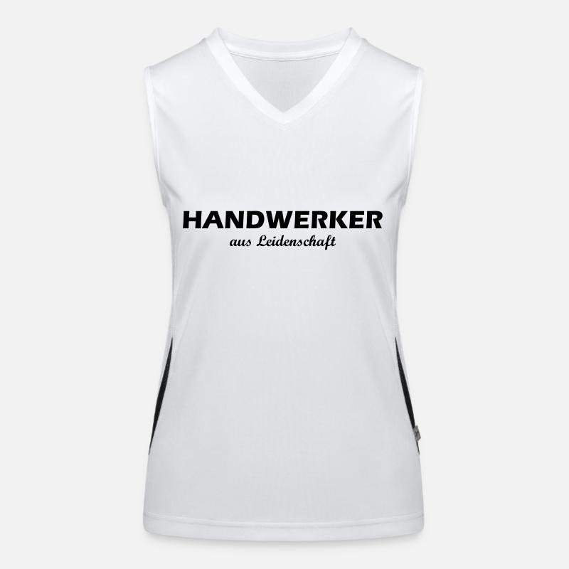 Handwerker aus Leidenschaft Funktionelles Kontrast-Tank Top für Frauen