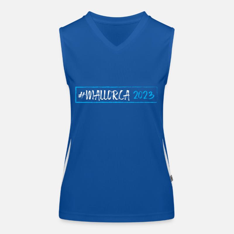 Mallorca 2023 Funktionelles Kontrast-Tank Top für Frauen