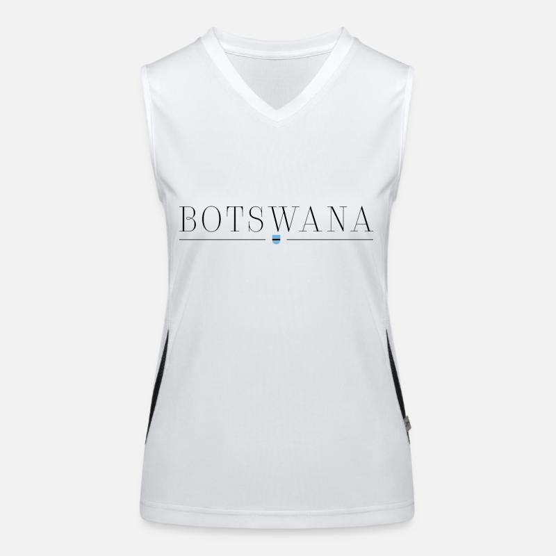 Ich liebe Botswana Funktionelles Kontrast-Tank Top für Frauen