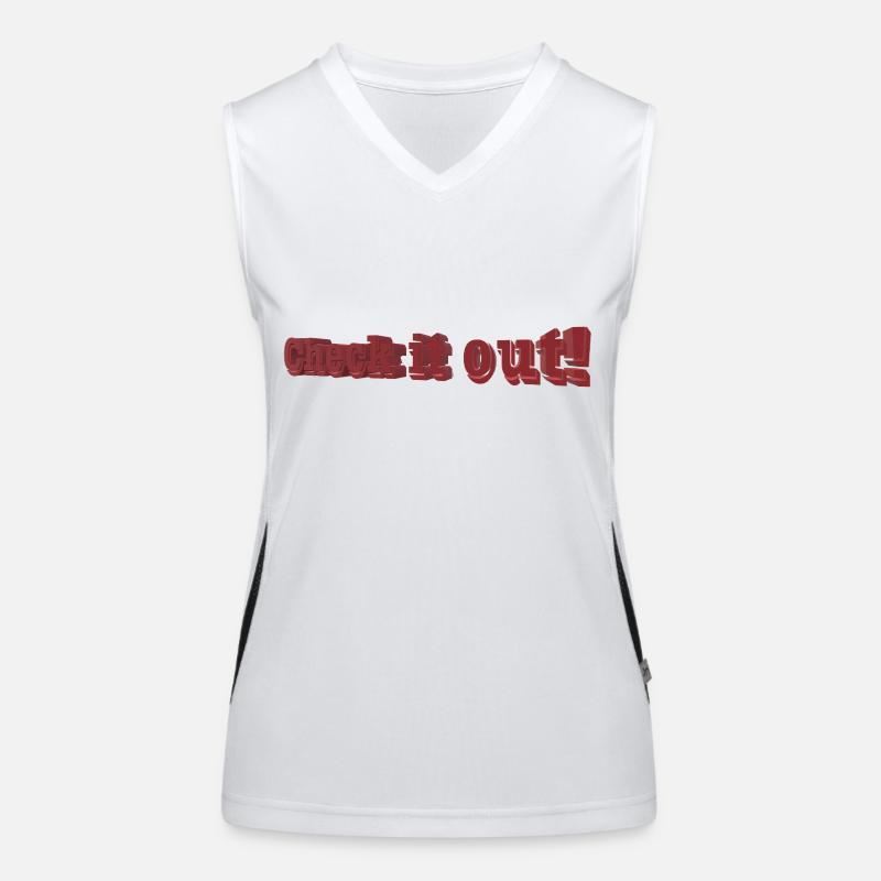 Check it out Funktionelles Kontrast-Tank Top für Frauen