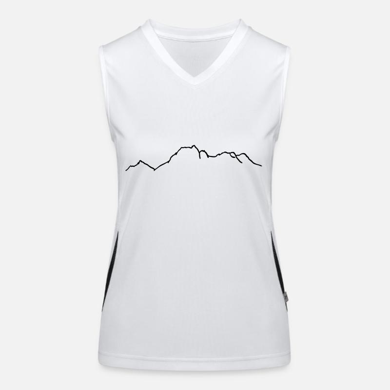 Lagazuoi mit Tofana Funktionelles Kontrast-Tank Top für Frauen