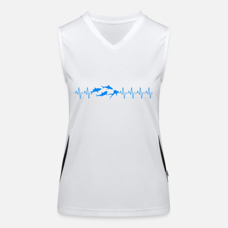 Plongée Shark Heartbeat Divers Débardeur respirant contrasté Femme