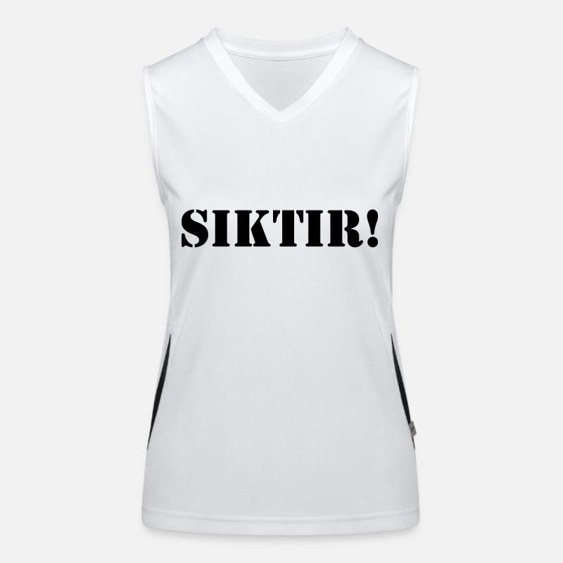 Turkish Women's Functional Contrast Tank Top