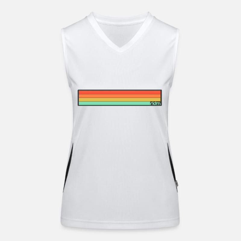 ridm stripes Funktionelles Kontrast-Tank Top für Frauen
