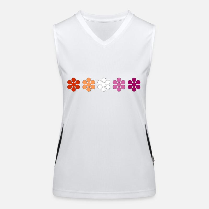 Subtiler lesbischer Stolz Funktionelles Kontrast-Tank Top für Frauen