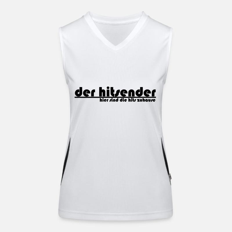 Hitsender_Logo Funktionelles Kontrast-Tank Top für Frauen