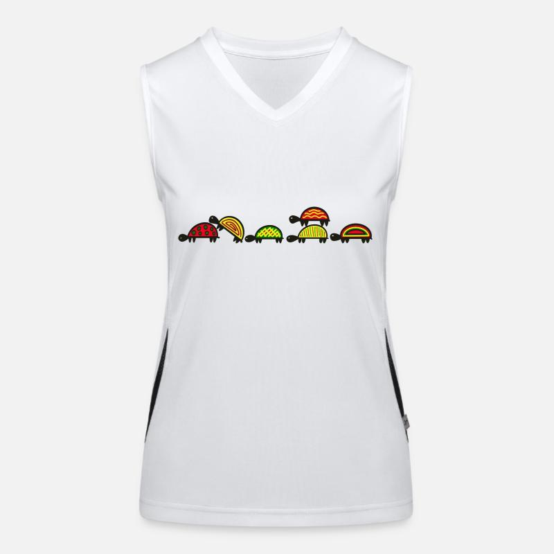 Turtle parade Women's Functional Contrast Tank Top