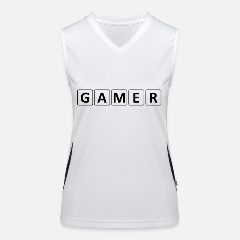 Jeu PC de jeu Débardeur respirant contrasté Femme