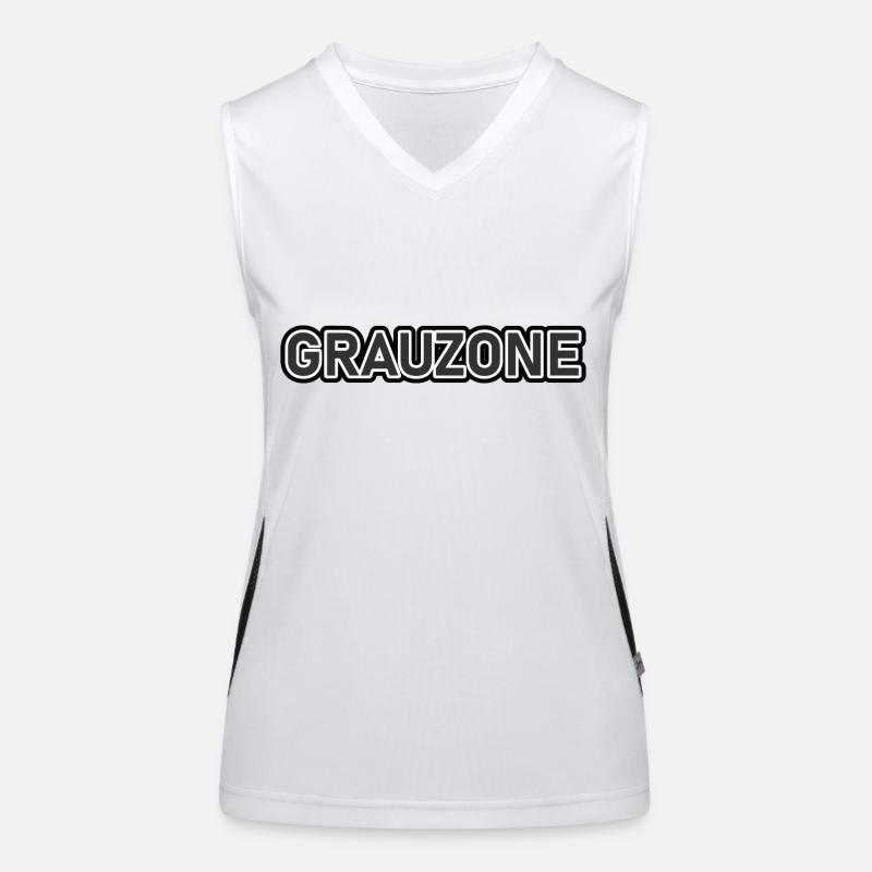 Grauzone Funktionelles Kontrast-Tank Top für Frauen