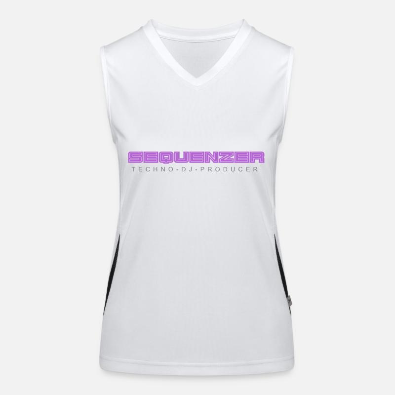 Sequenzer Logo Brand Funktionelles Kontrast-Tank Top für Frauen
