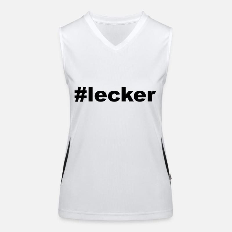 hashtag lecker Funktionelles Kontrast-Tank Top für Frauen