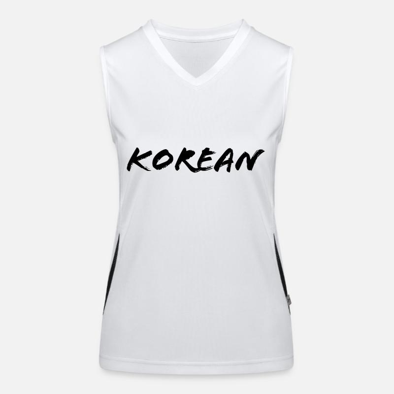 Korean Women's Functional Contrast Tank Top
