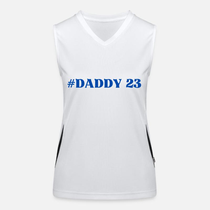 #Daddy Daddy23 Dad Dad Daddy Daddy Daddy Favorite Person Women's Functional Contrast Tank Top