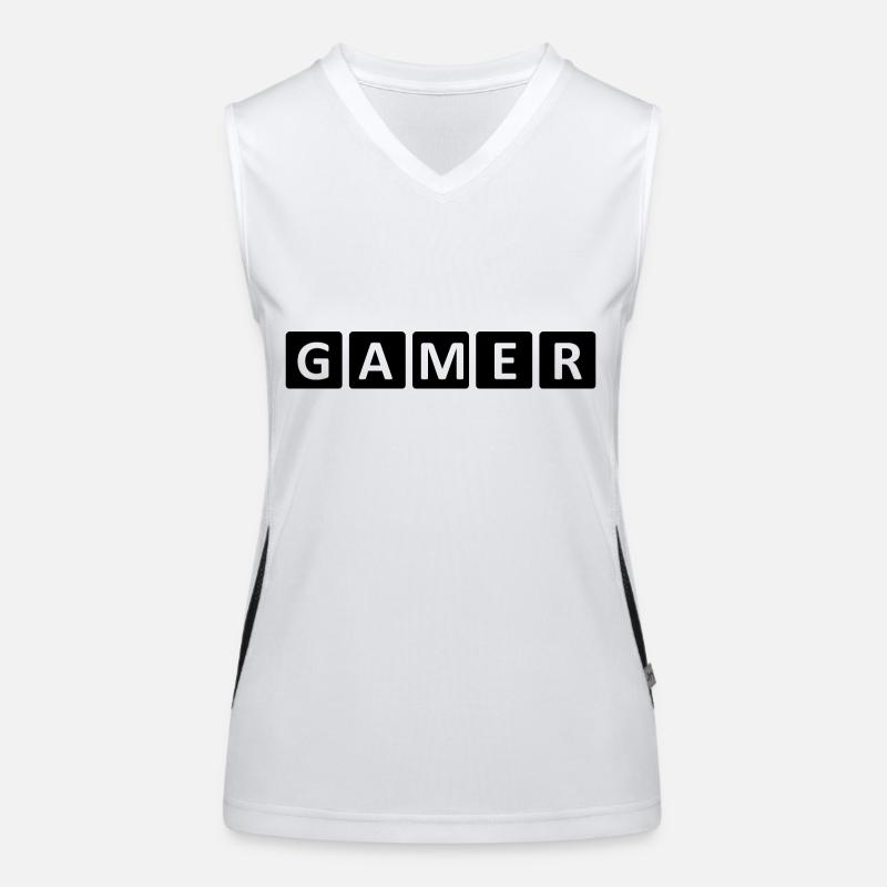 Jeu PC de jeu Débardeur respirant contrasté Femme