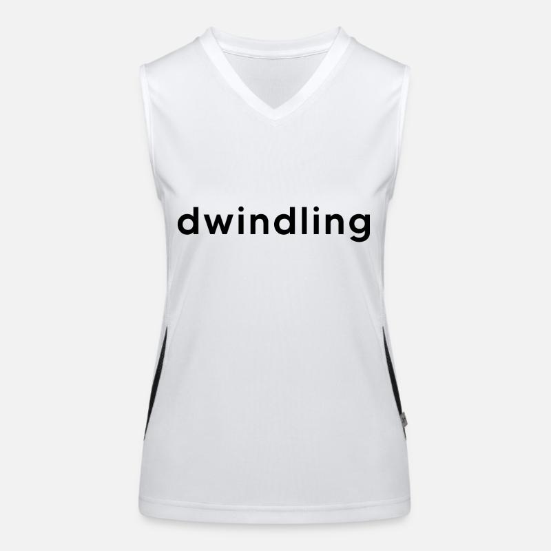 Conception en un mot - diminution de la conception typographique Débardeur respirant contrasté Femme