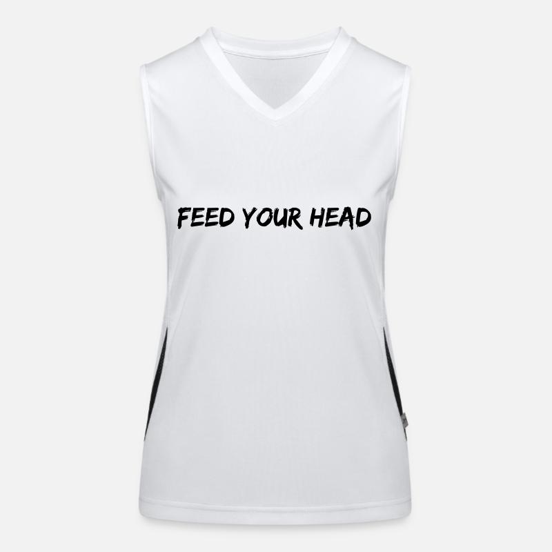 FEED YOUR HEAD Funktionelles Kontrast-Tank Top für Frauen
