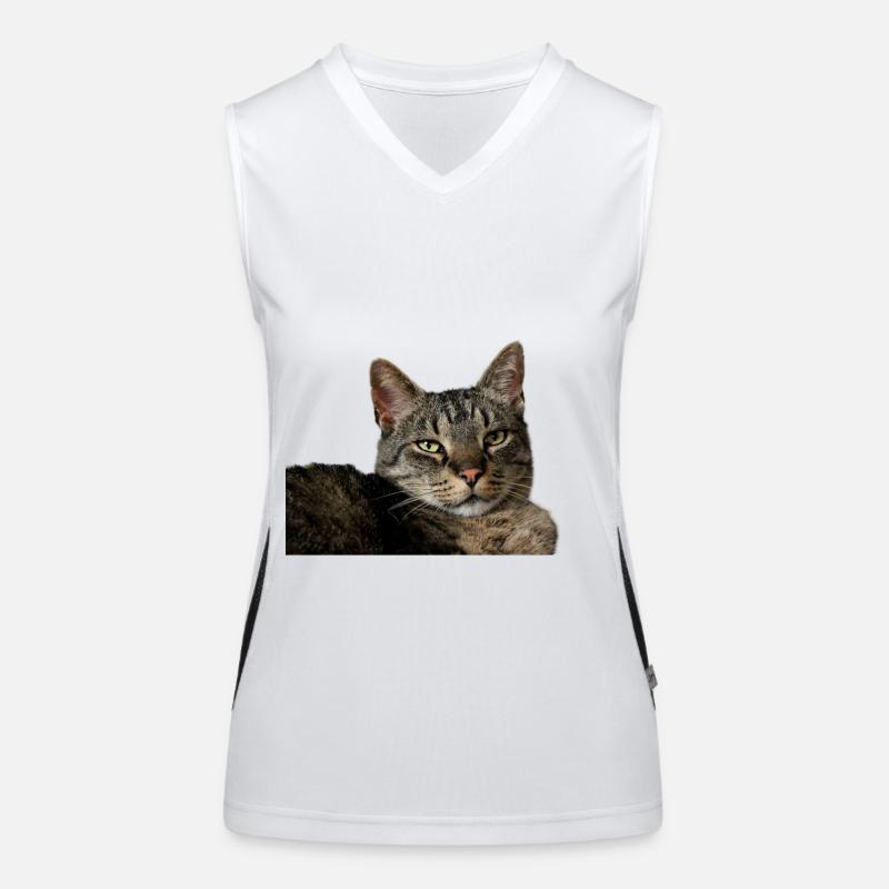 Katze Kätzchen Funktionelles Kontrast-Tank Top für Frauen