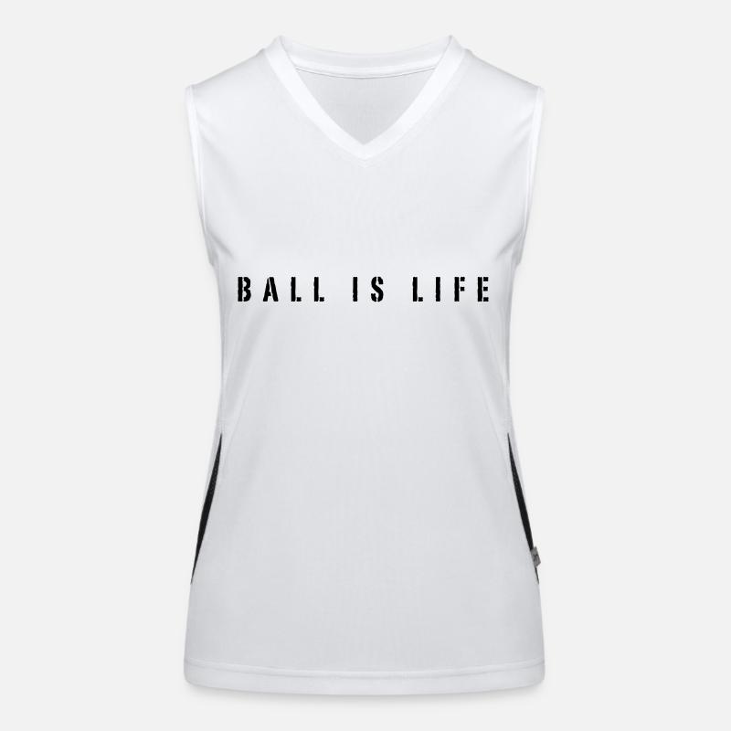 Basketball Is Life Funktionelles Kontrast-Tank Top für Frauen