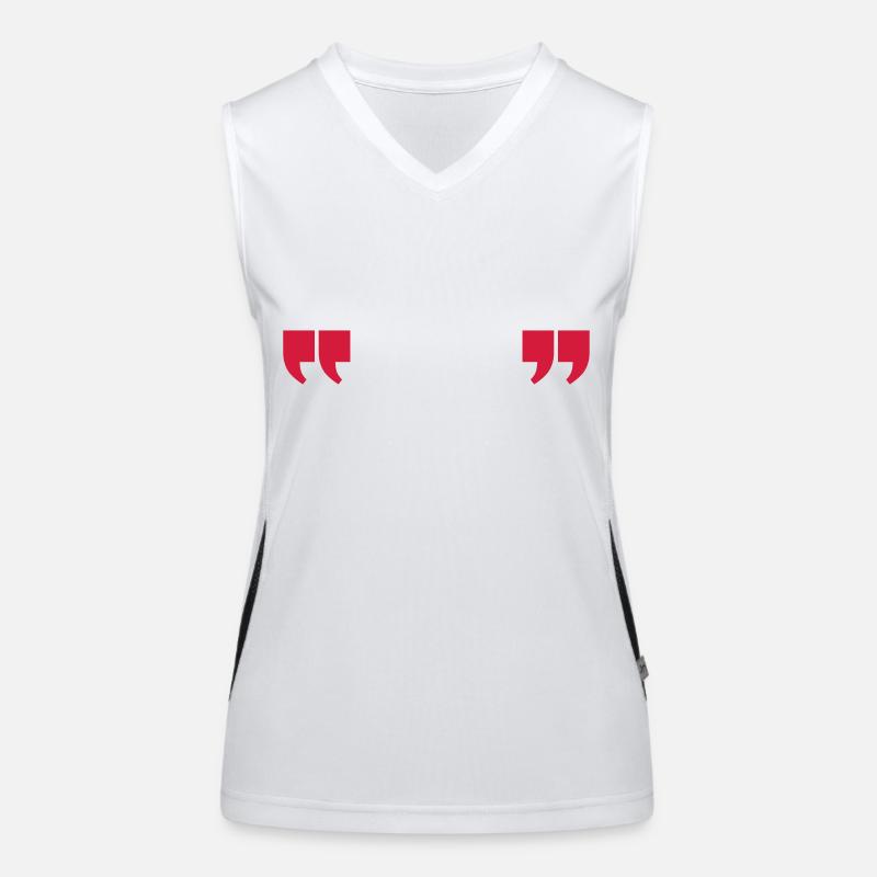 quotes quotation CITATION Débardeur respirant contrasté Femme